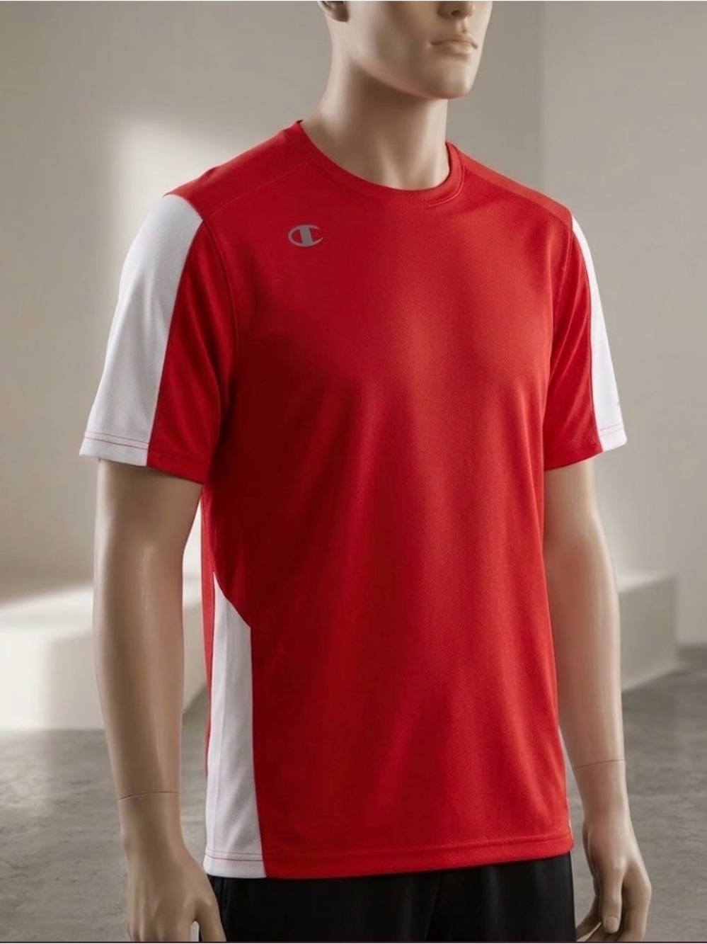 5 for $30 CHAMPION Red and White Double Dry Tee